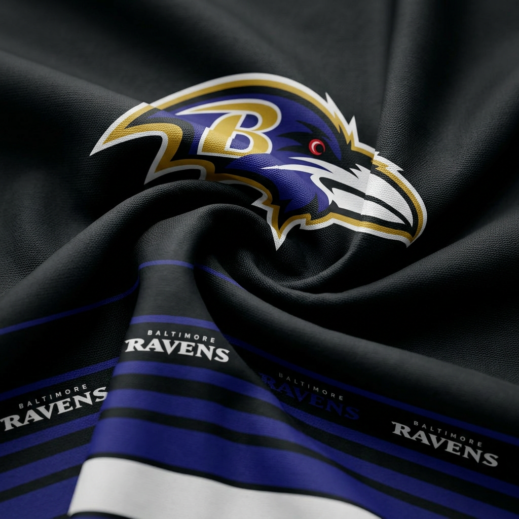 Baltimore Ravens Barber Cape myteamcape