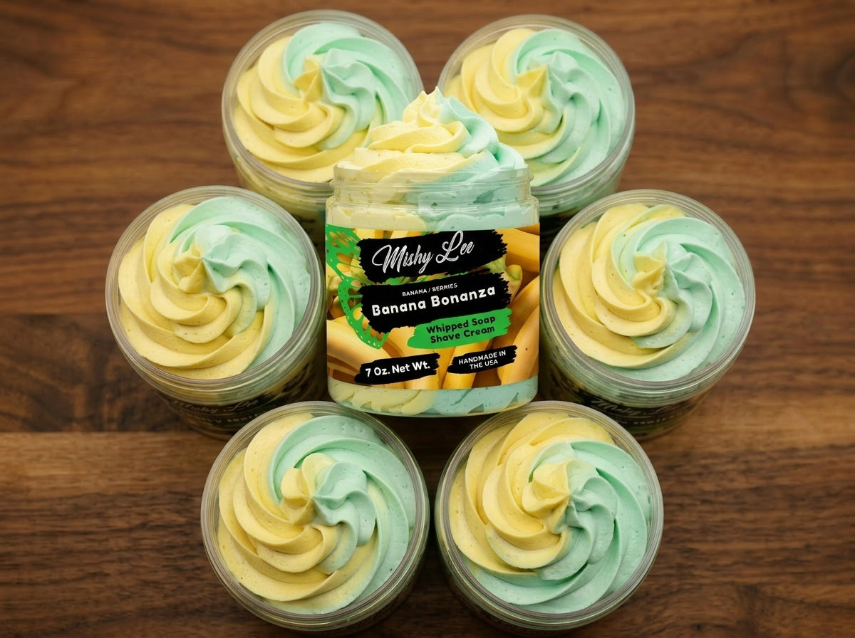 Banana Bonanza Whipped Soap and Shave Cream Mishy Lee Boutique