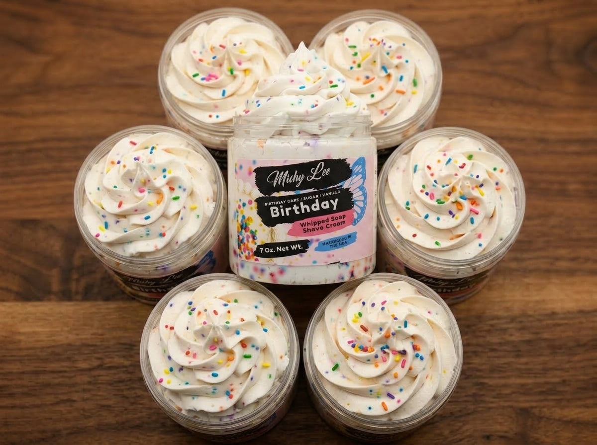 Birthday Whipped Soap and Shave Cream Mishy Lee Boutique