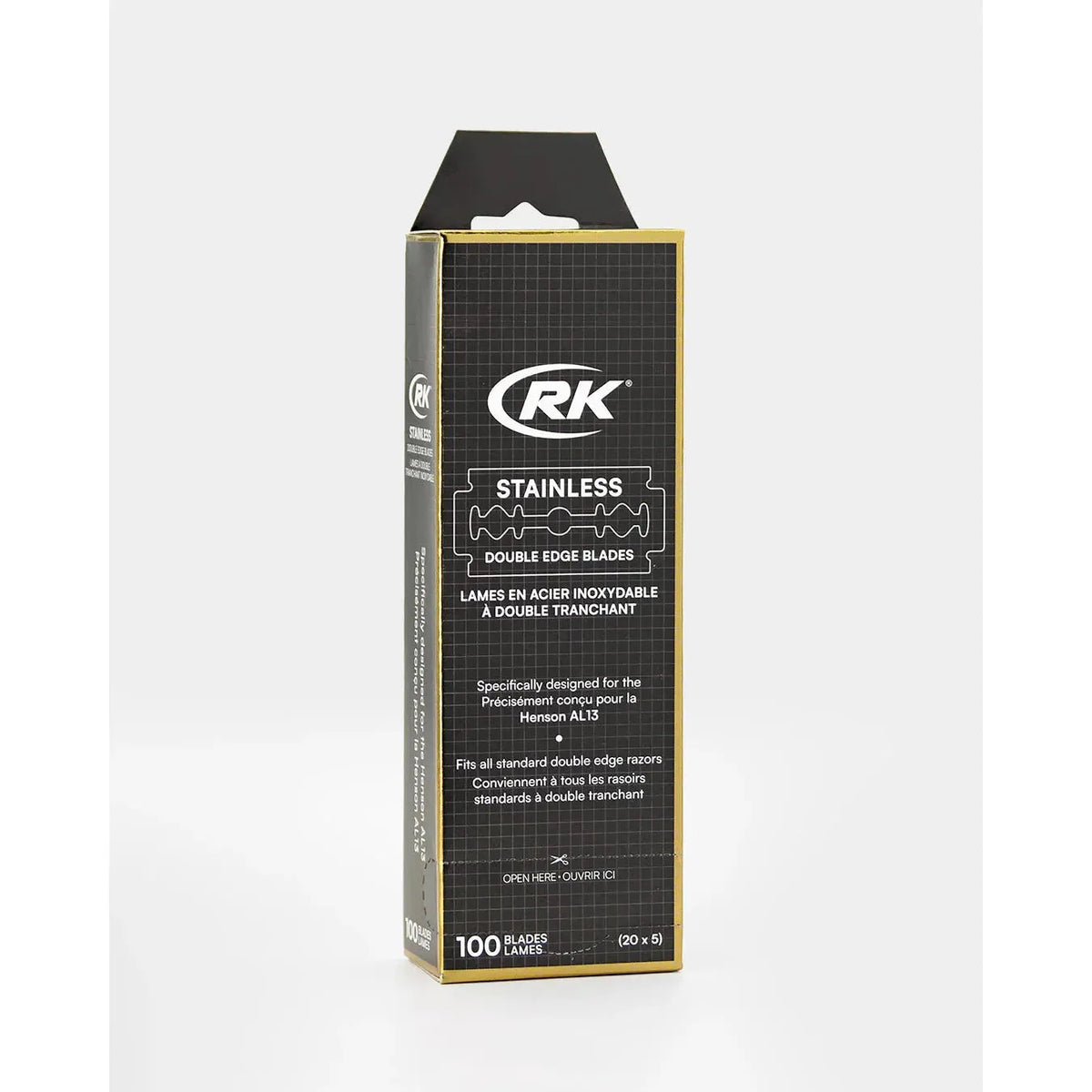 RK Shaving Stainless DE Razor Blades - 100pk Pasteur Pharmacy