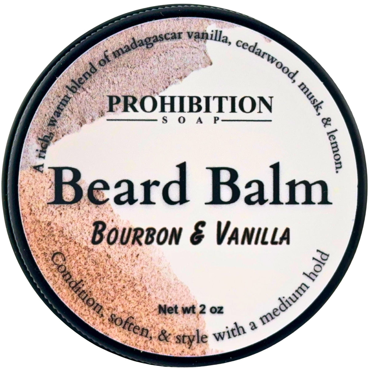 Bourbon & Vanilla Beard Balm Prohibition Soap