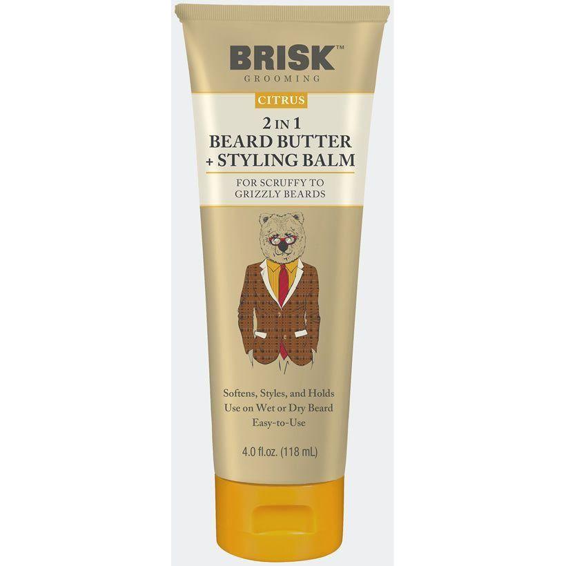 Brisk 2 in 1 Beard Butter + Styling Balm 4 Oz Pasteur Pharmacy
