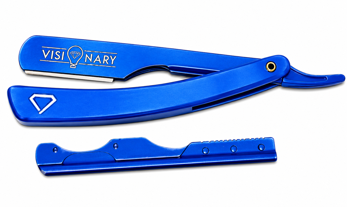 Electric Blue Razor Visionary Barbers
