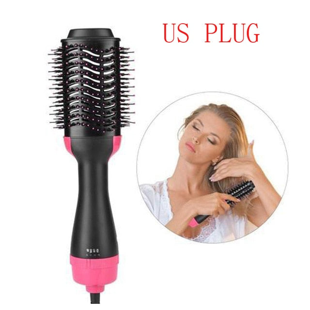Multifunctional 2 in 1 Hair Dryer Volumizer Rotating Hot Hair Brush American Smart