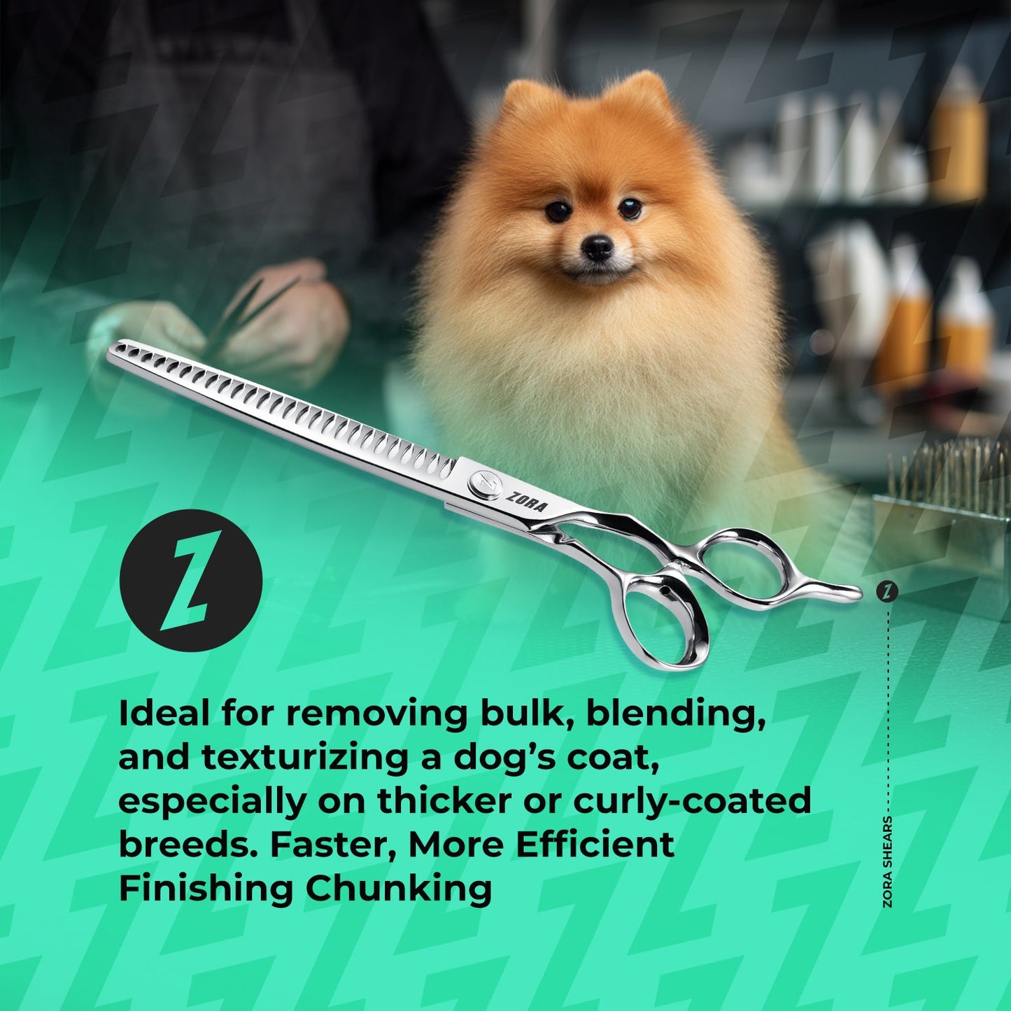Zora Pet Grooming Chunker Shear - Model A-7526