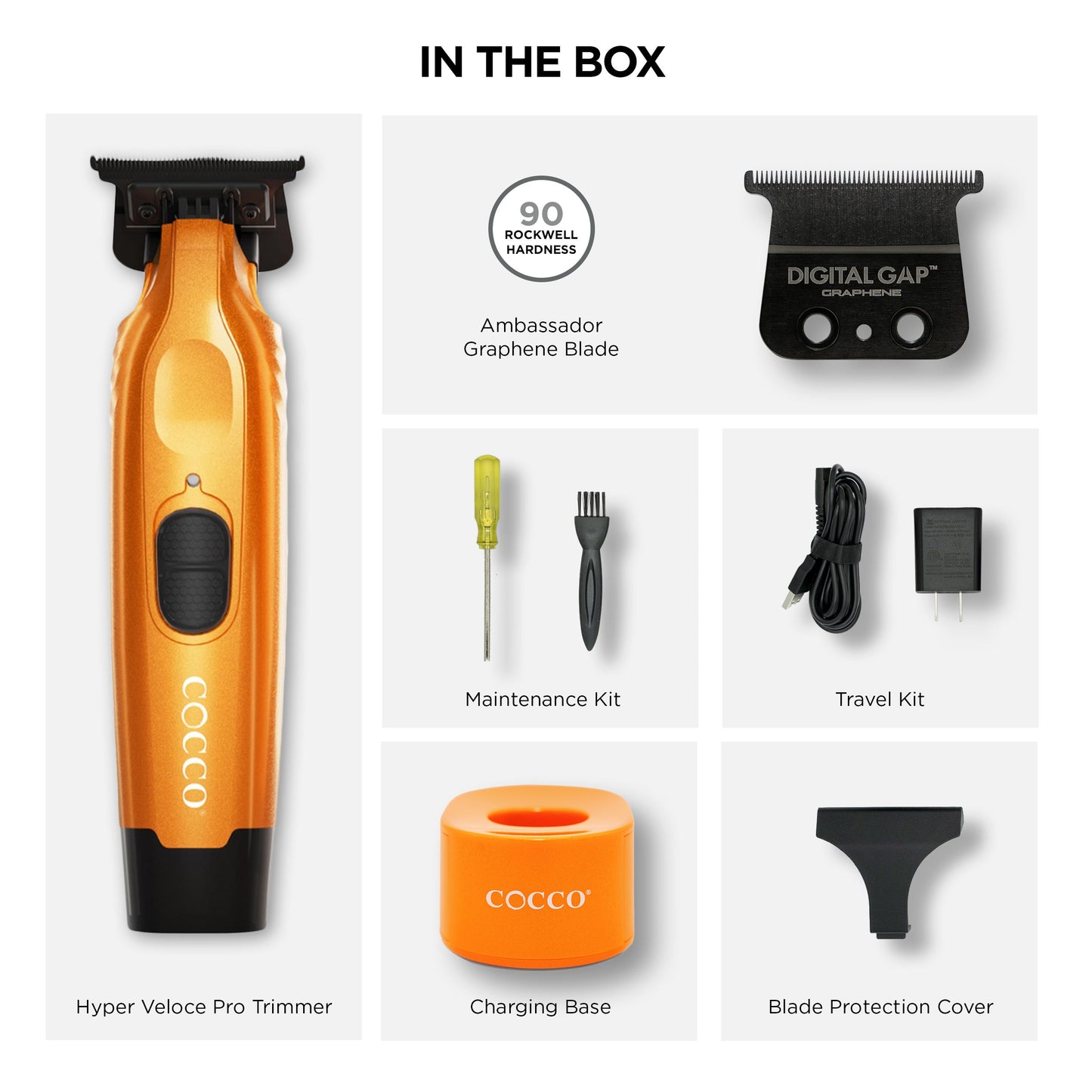 COCCO® Hyper Veloce Pro Trimmer (Orange) Cocco Hair Professional