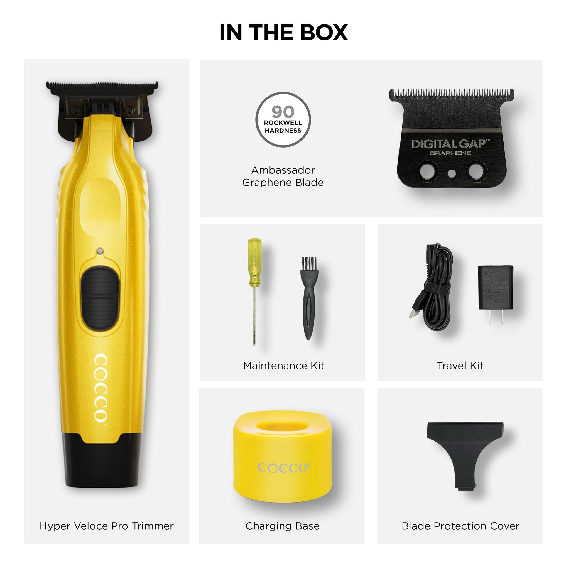 COCCO® Hyper Veloce Pro Trimmer (Yellow) Cocco Hair Professional