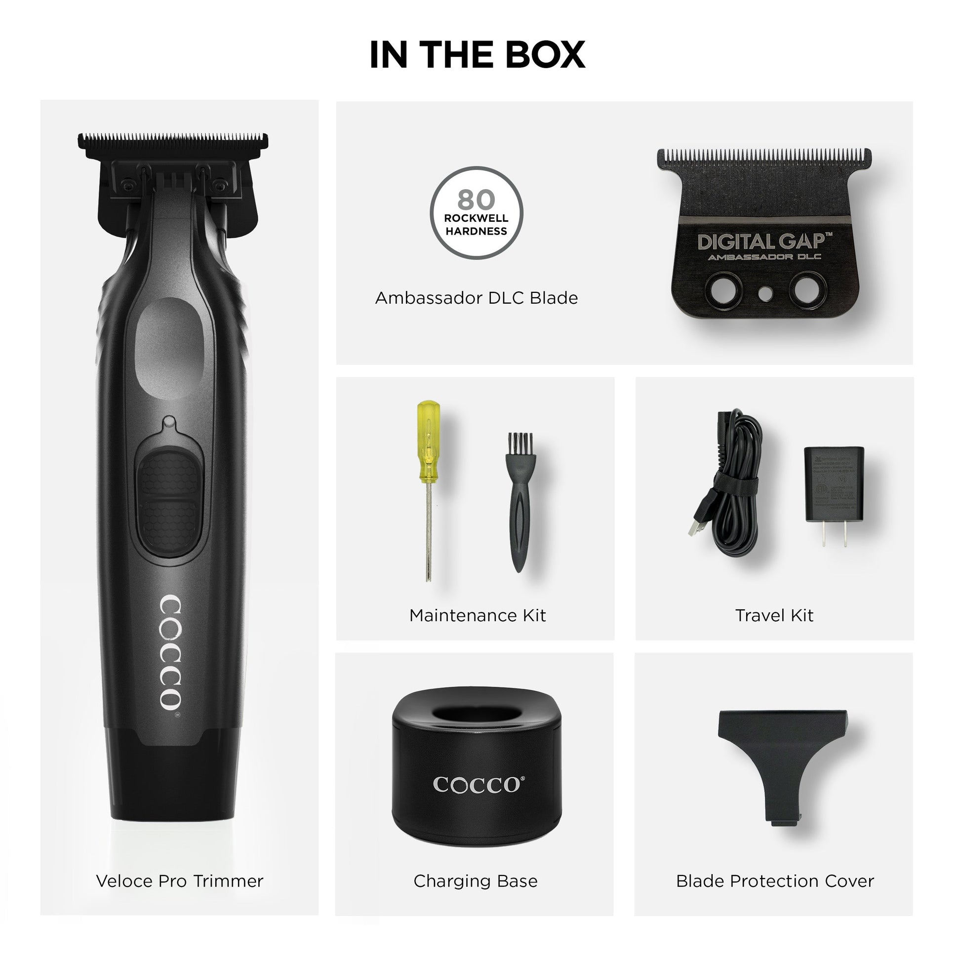 COCCO® Veloce Pro Trimmer (Black) Cocco Hair Professional
