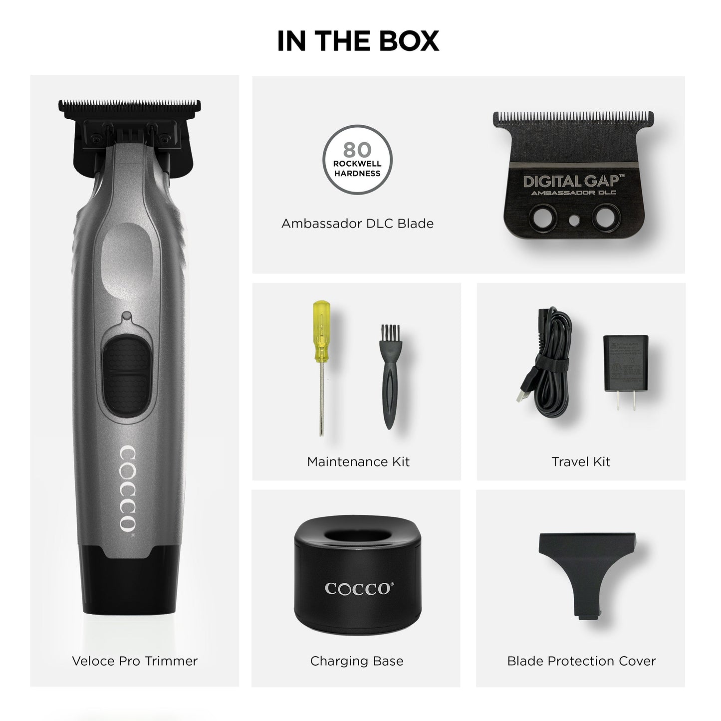 COCCO® Veloce Pro Trimmer (Grey) Cocco Hair Professional