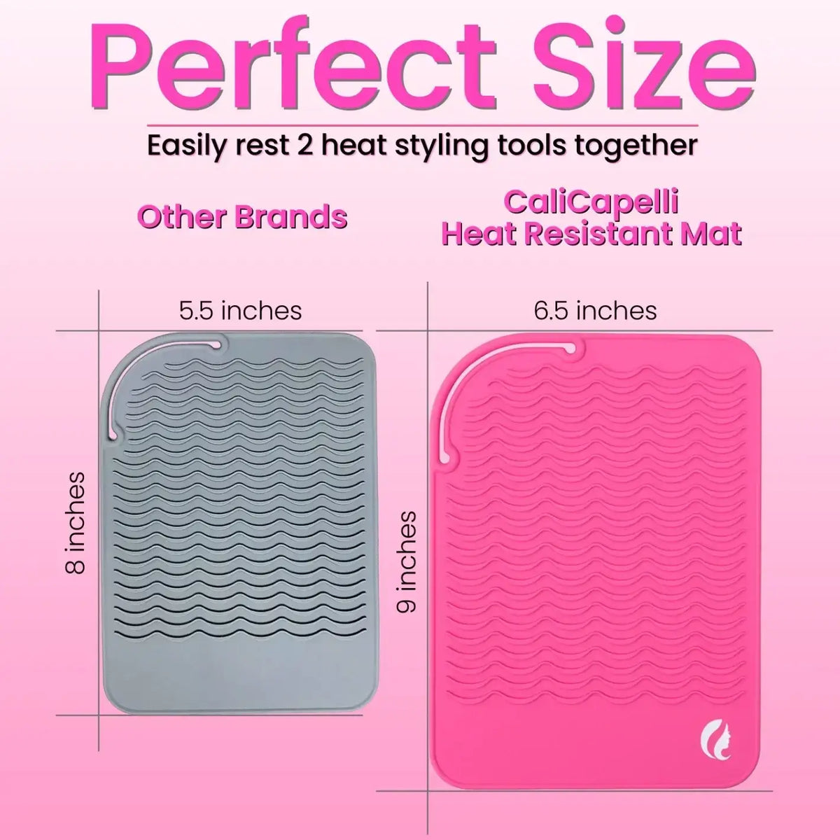 Pro Heat Resistant Mat (Pink) Calicapelli Hair Tools