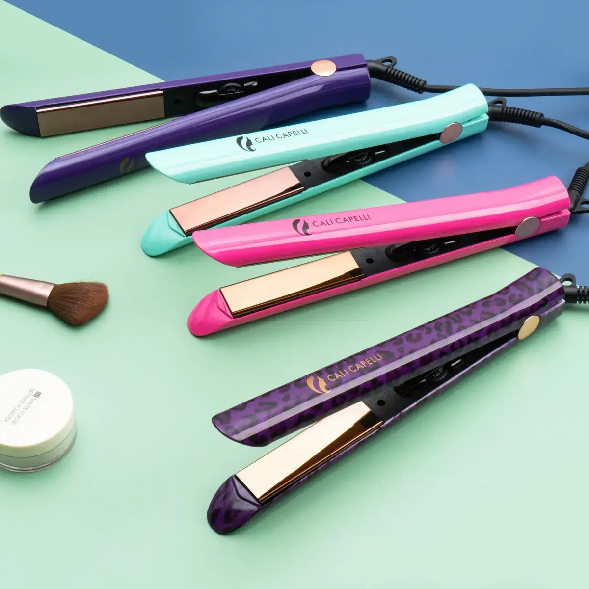Titanium Hair Straightener Pro-Series 1″ Leopard Calicapelli Hair Tools
