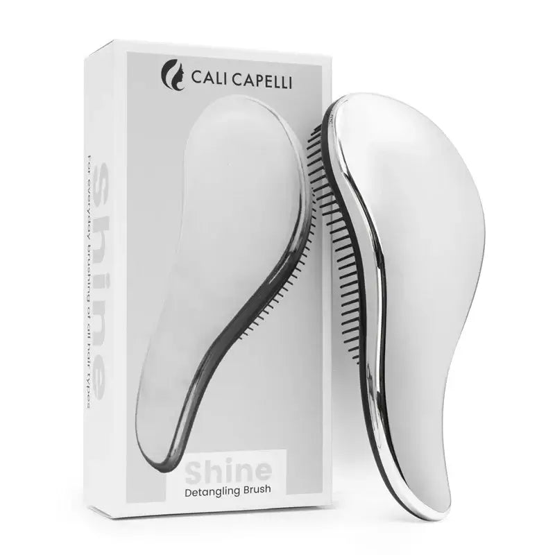 Shine Detangling Hair Brush (Silver) Calicapelli Hair Tools