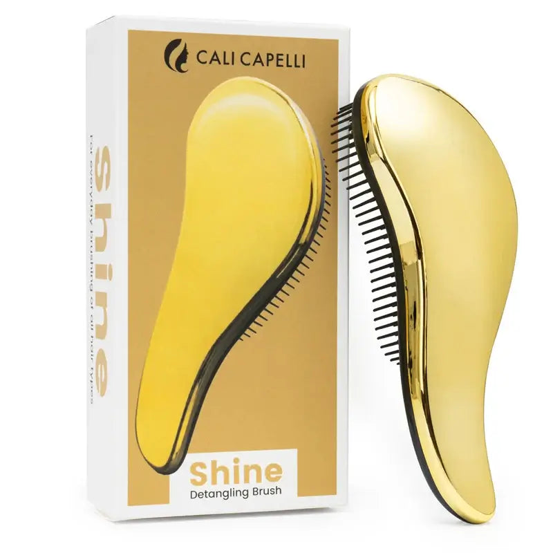 Shine Detangling Hair Brush (Gold) Calicapelli Hair Tools