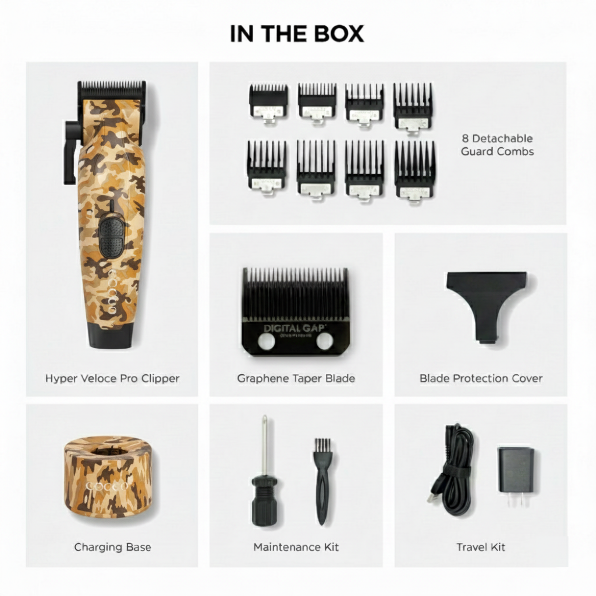 COCCO® Hyper Veloce Pro Clipper (Camo) Cocco Hair Professional