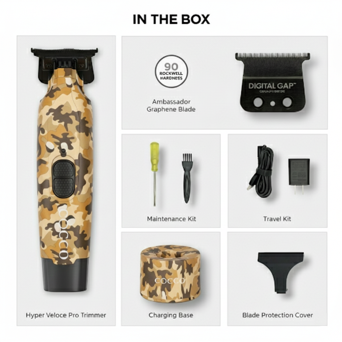 COCCO® Hyper Veloce Pro Trimmer (Camo) Cocco Hair Professional
