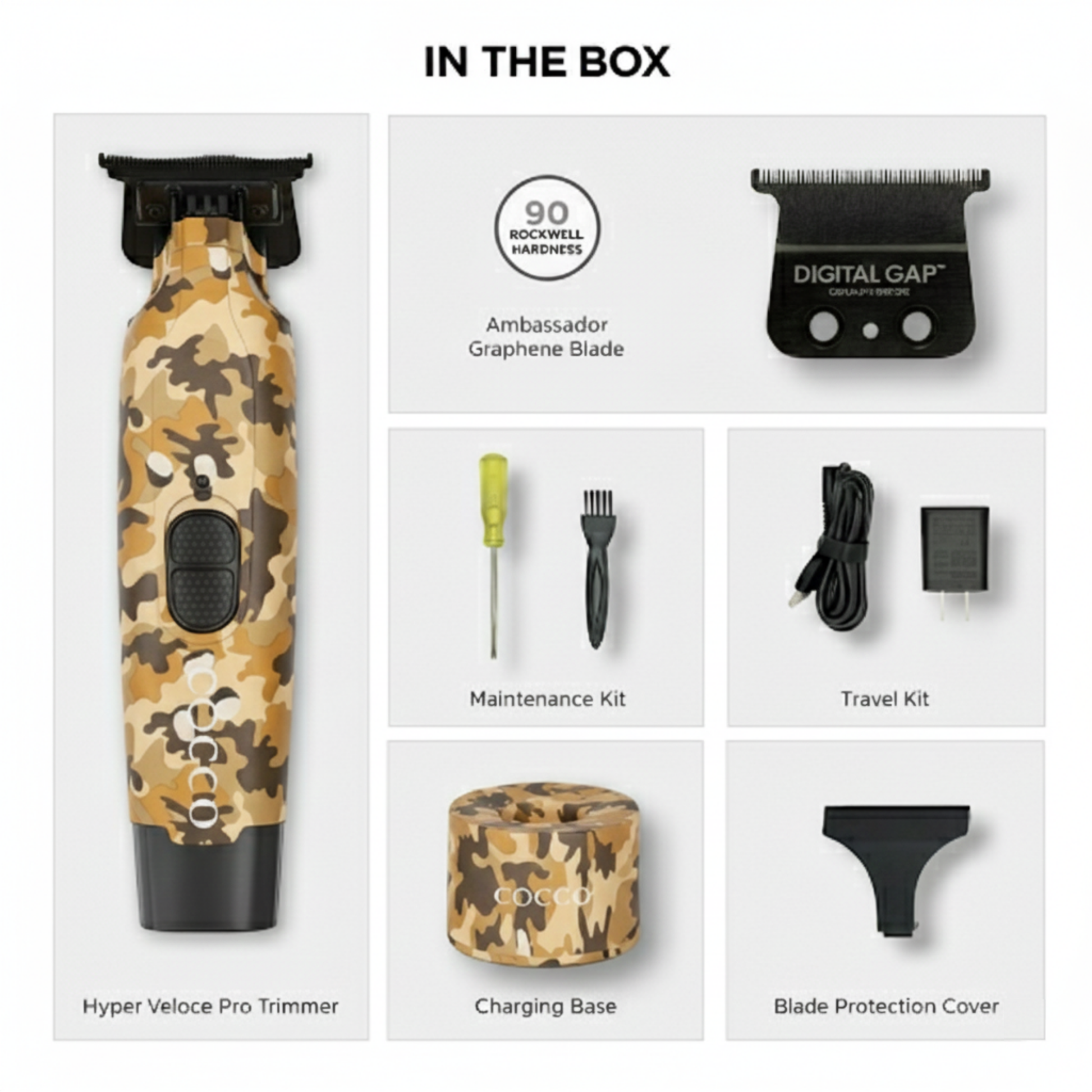 COCCO® Hyper Veloce Pro Trimmer (Camo) Cocco Hair Professional