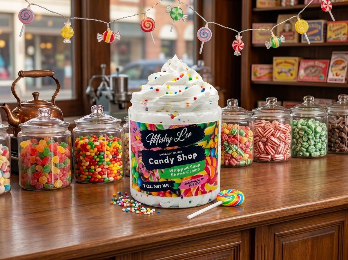 Candy Shop Whipped Soap and Shave Cream Mishy Lee Boutique