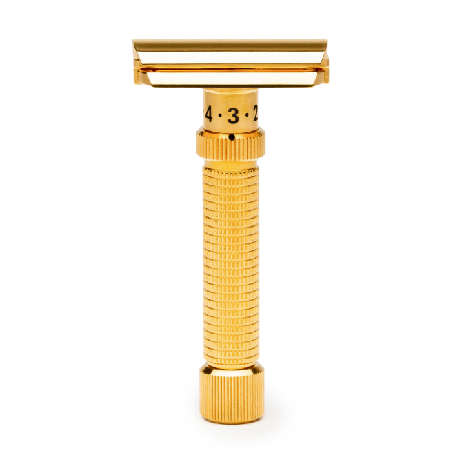 Rex Supply Co. Ambassador DeLuxe Gold Adjustable Stainless Steel DE Razor RSC-101G Pasteur Pharmacy