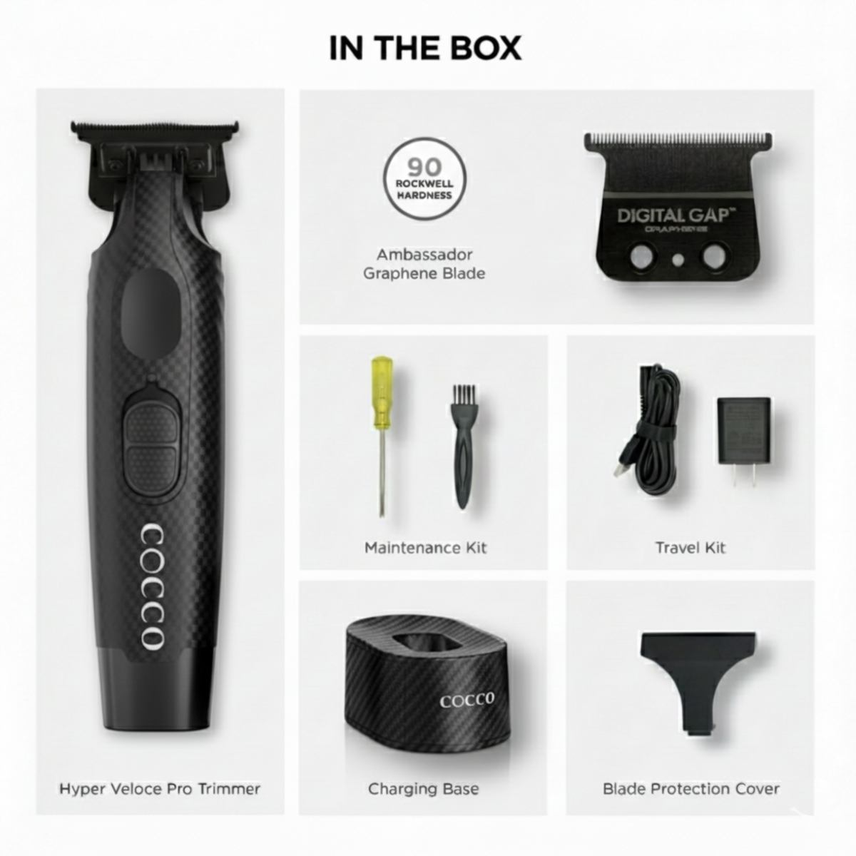 COCCO® Hyper Veloce Pro Trimmer (Carbon Fiber) Cocco Hair Professional