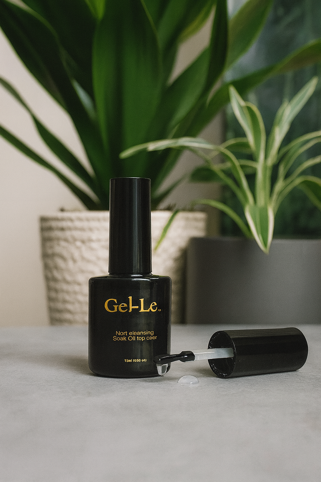 Gel-Le - Non-Cleansing Top Coat .5oz(Gel) Queen Nails & Beauty Supplies