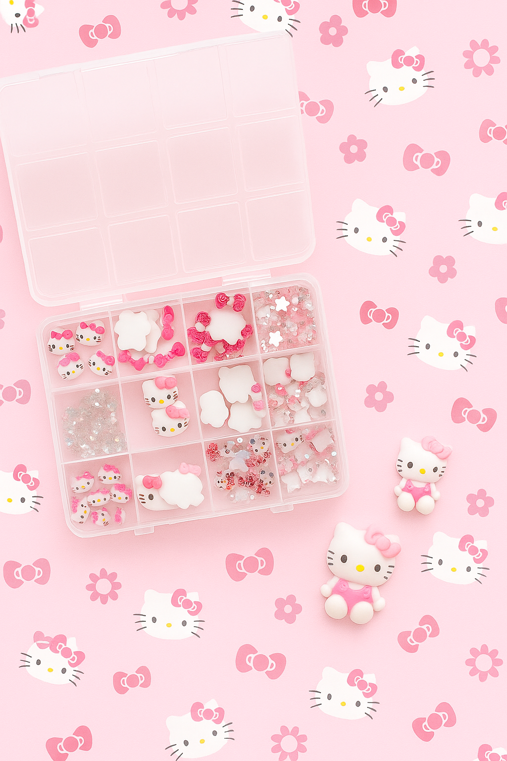 Hello Kitty Charms - 3D Nail Art 105pcs Queen Nails & Beauty Supplies