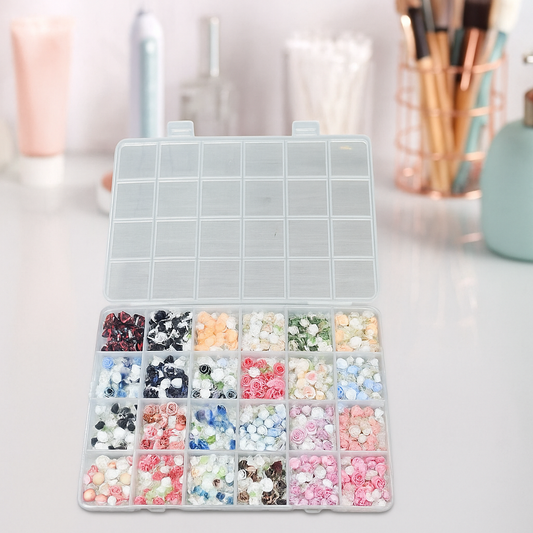 Gel-Le - 3D Rose Charms -Flowers