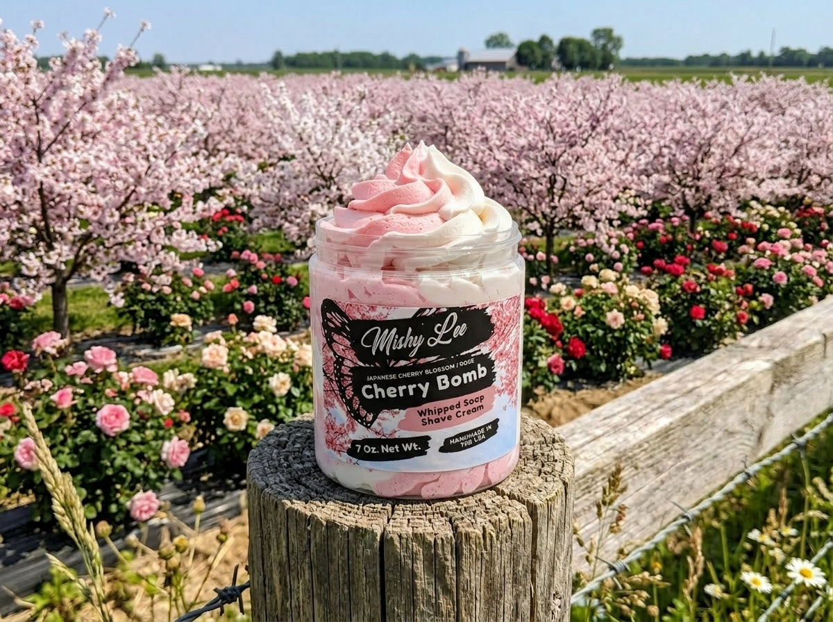 Cherry Bomb Whipped Soap and Shave Cream Mishy Lee Boutique