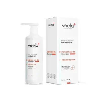 Veela Moisturizing Shampoo - Silicone & Paraben-Free Hydrating Hair Care for Dry Damaged Hair, 16.91 fl oz Beauty Care Bag