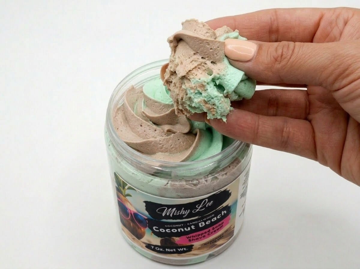 Coconut Beach Whipped Soap and Shave Cream Mishy Lee Boutique