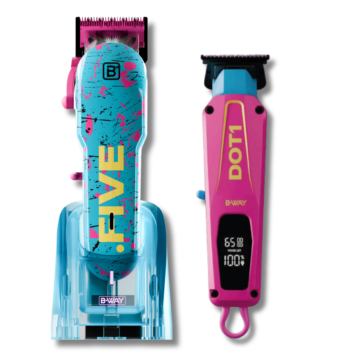 B‑WAY New Five Clipper & DOT1 Trimmer – 2‑Piece Barber Set RT-Way USA