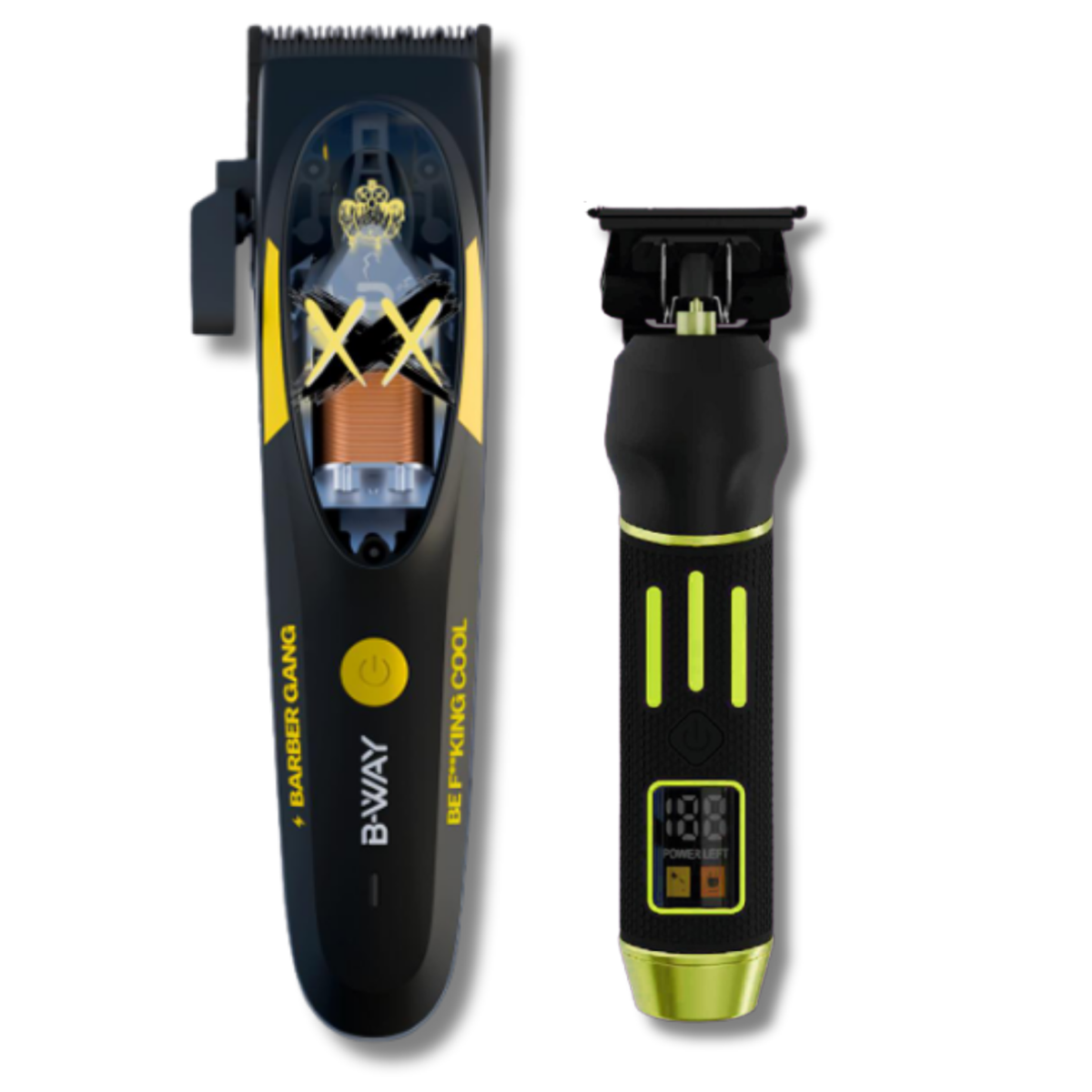 B‑WAY B10K Clipper & Golden Gate Trimmer – 2‑Piece Barber Set RT-Way USA