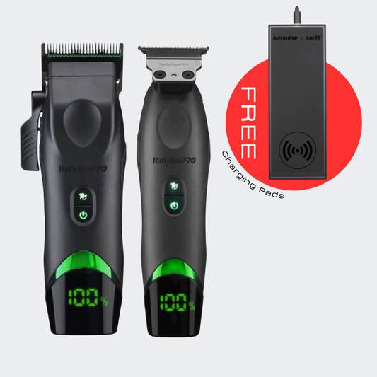 BaBylissPRO x Tomb45 Wireless-Charging Clipper & Trimmer Combo with FREE Changing Pad Certified Clippers