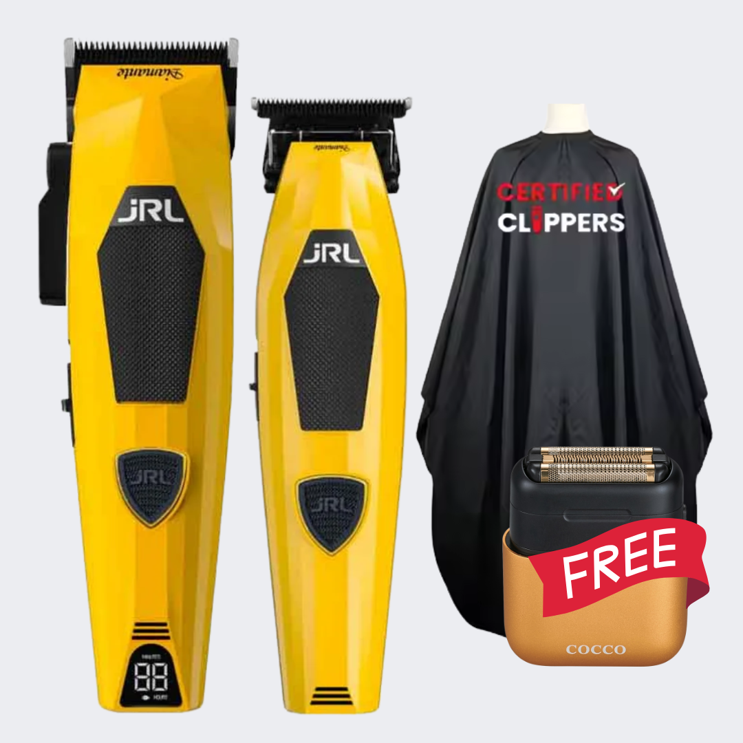 JRL Professional Diamante DI2025 Clipper & Trimmer Set Yellow