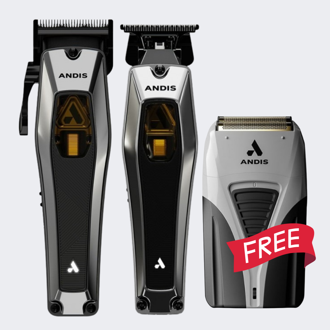 Andis Recon Clipper & Trimmer Combo with FREE ProFoil Plus Shaver Certified Clippers