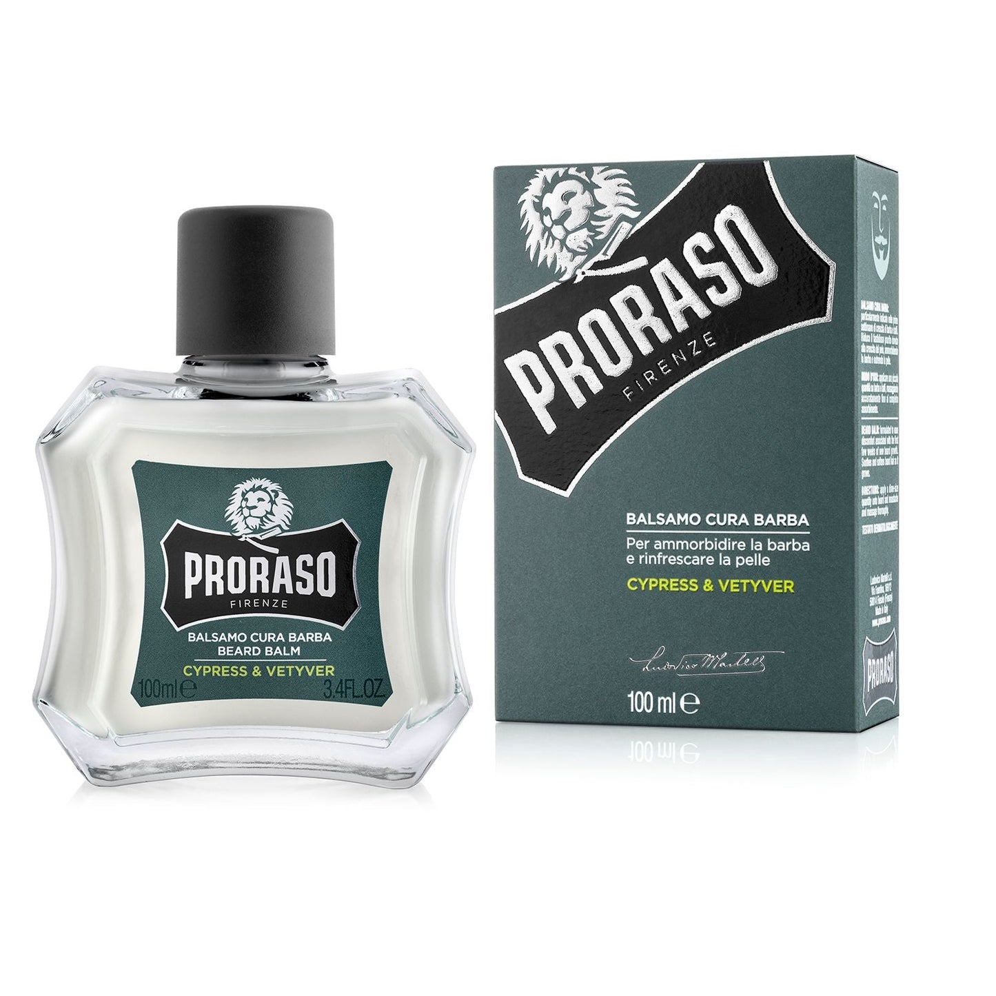 Proraso Single Blade Cypress & Vetyver Beard Balm 3.4 Oz Pasteur Pharmacy