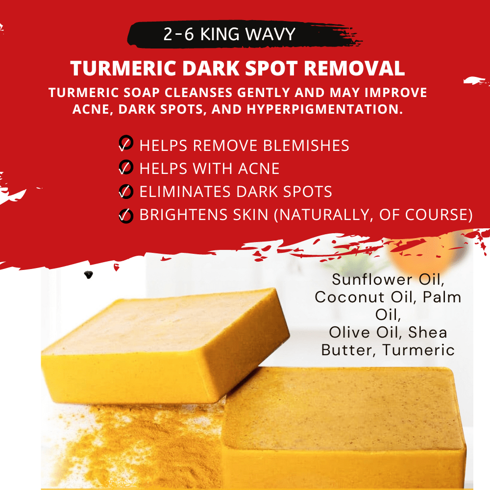 Turmeric Face Bar for Dark Spots & Uneven Skin 26 King Wavy Merch, LLC
