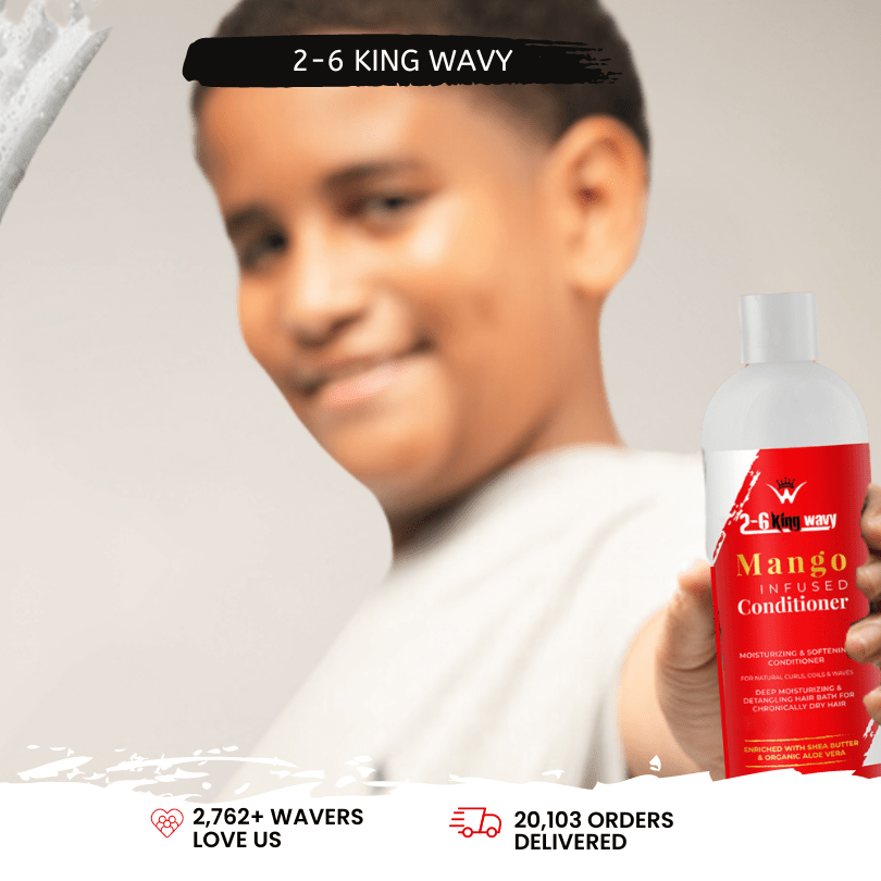 Mango Moisturizing Conditioner for Soft, Manageable Hair (Conditioner Bottle) 26 King Wavy Merch, LLC