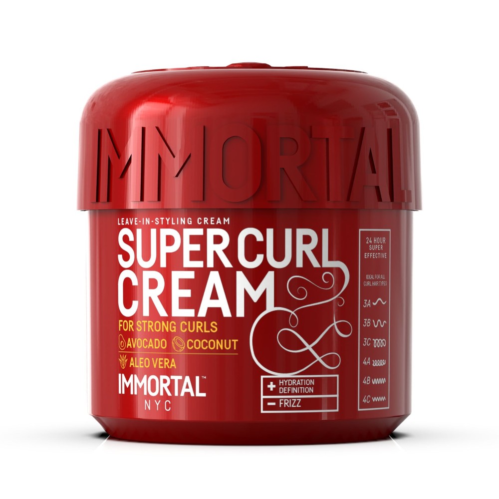 IMMORTAL NYC SUPER CURL CREAM 500ML N.O.S. Barber Supply