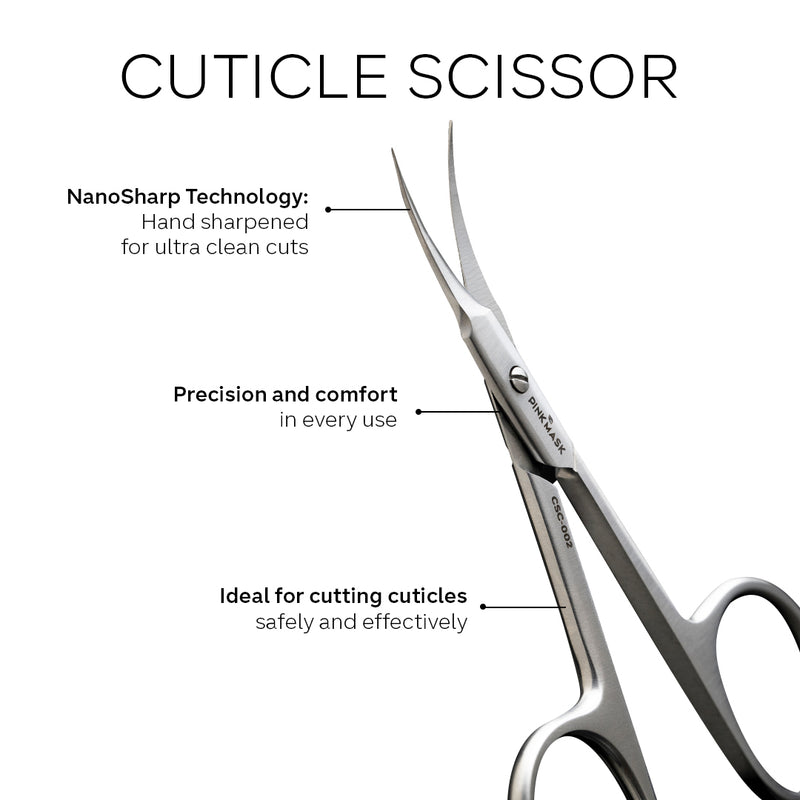 Professional Cuticle Scissor - Pro Line with Hook-tip Curve Lunali Nail Supply