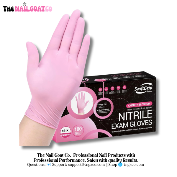 SwiftGrip Disposable Nitrile Exam Gloves TheNailGoat.Co