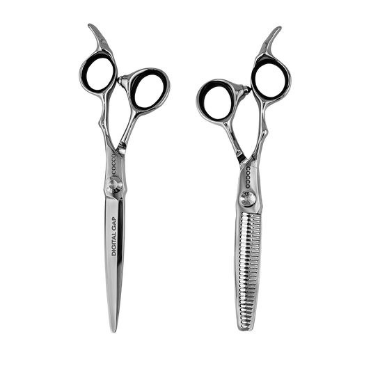VG10 Blunt and Including 6" 29 Tooth Thinning Shear Set - Select Size Cocco Hair Professional