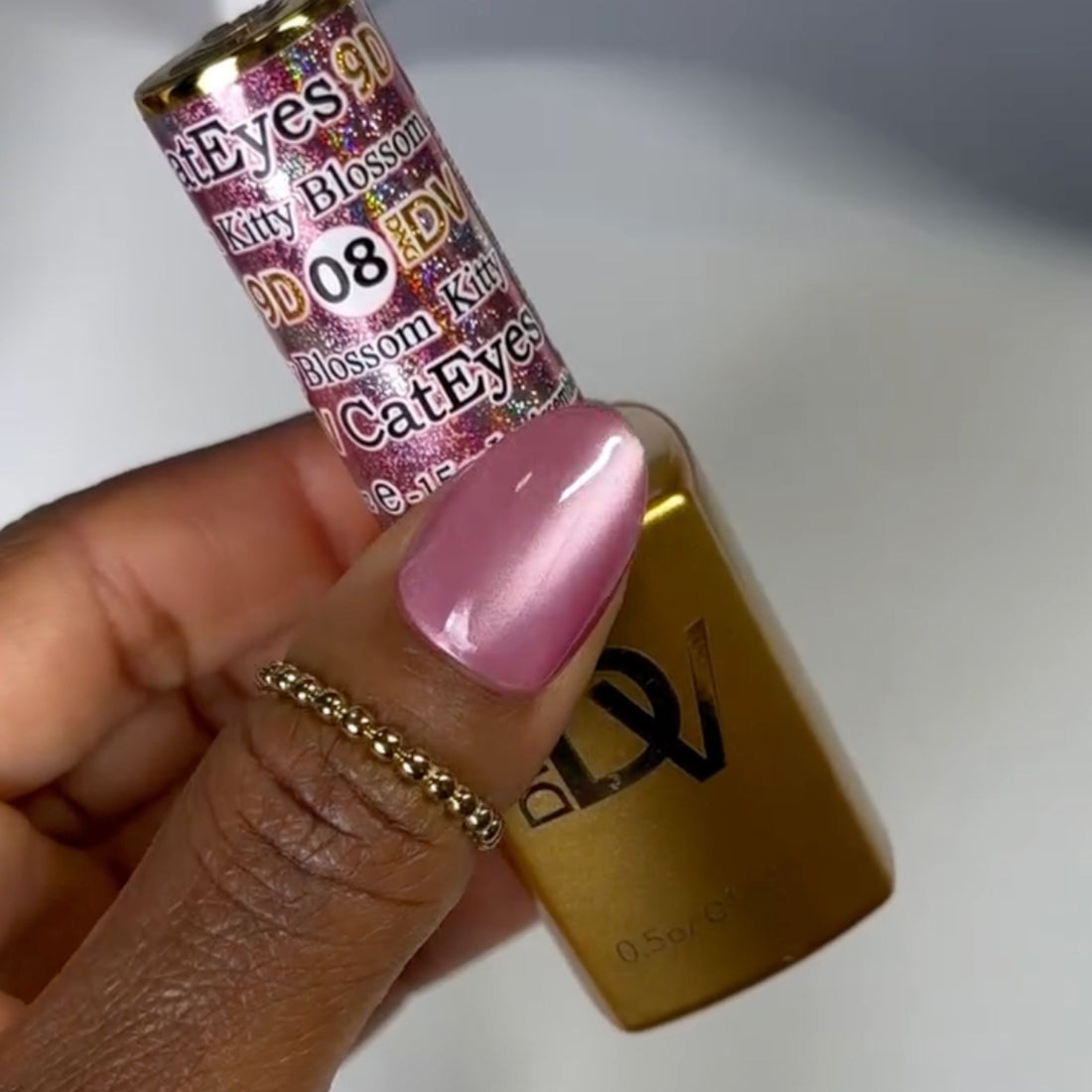 Diva 9D Cat Eyes Glass Ball #08 - Kitty Blossom Lunali Nail Supply