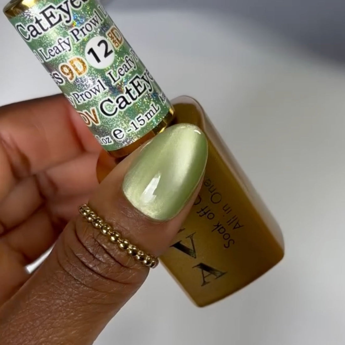 Diva 9D Cat Eyes Glass Ball #12 - Leafy Prowl Lunali Nail Supply