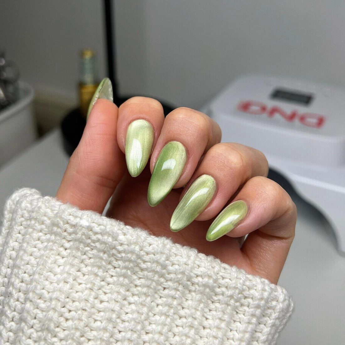 Diva 9D Cat Eyes Glass Ball #12 - Leafy Prowl Lunali Nail Supply