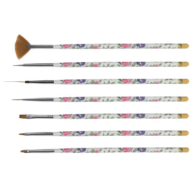 7 pc. Floral Nail Art Set Lunali Nail Supply