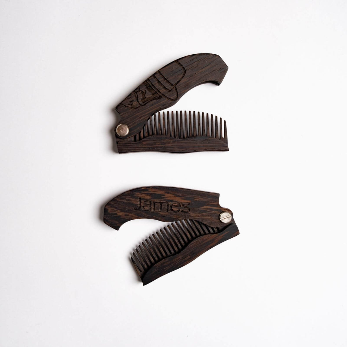 Wooden Beard Comb - Man in Hat 🔥 (B2B) Enjoy The Wood B2B
