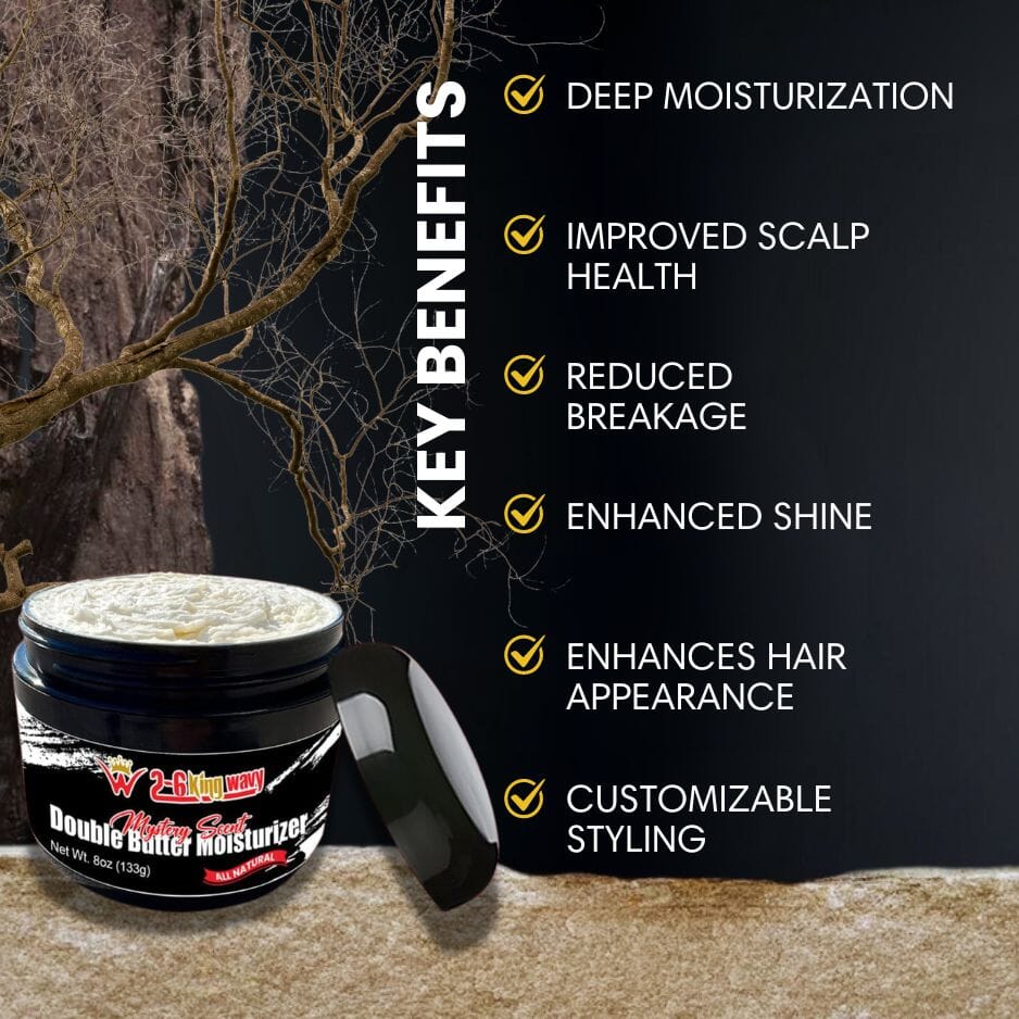 🔥Pre Order 🔥Double Butter Hair Moisturizer for Dry, Coarse Hair 26 King Wavy Merch, LLC