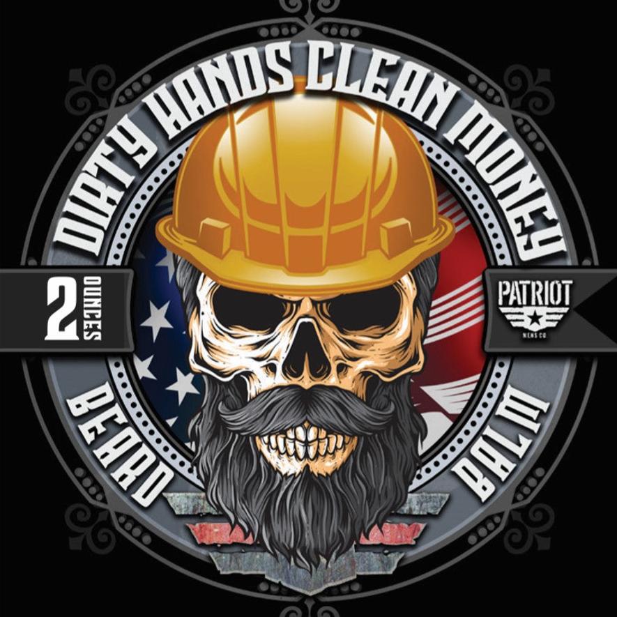 Dirty Hands Clean Money Beard Balm Leather and Oakmoss Patriot And Company