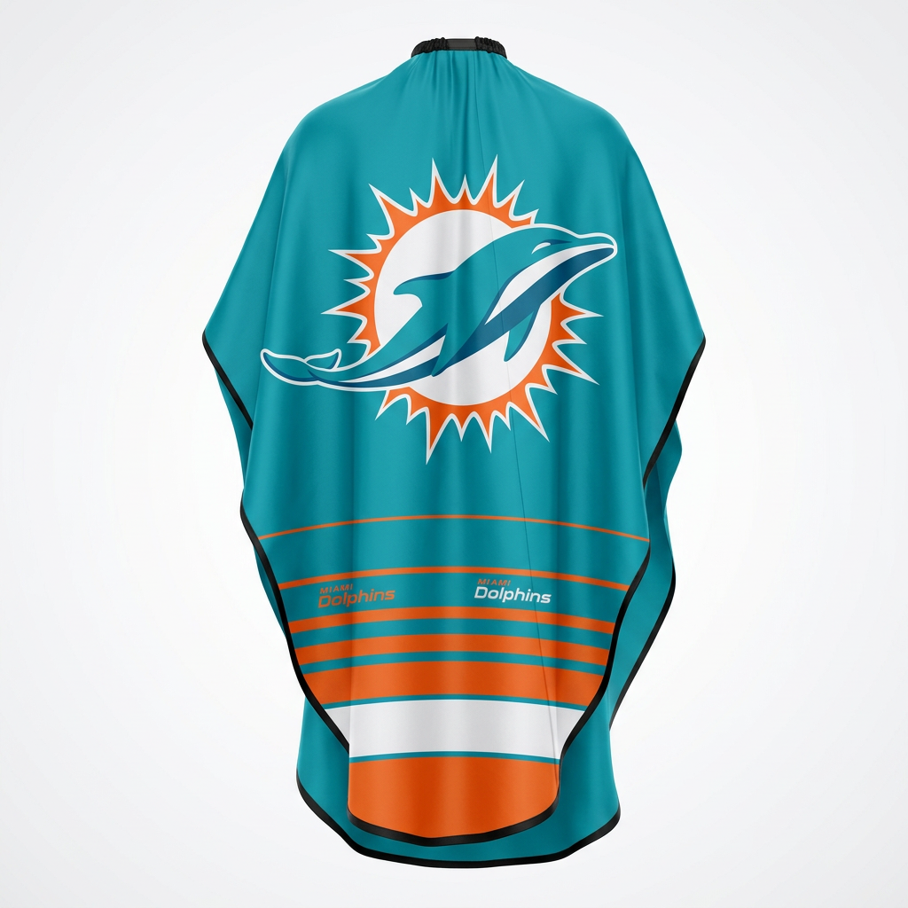 Miami Dolphins Barber Cape myteamcape