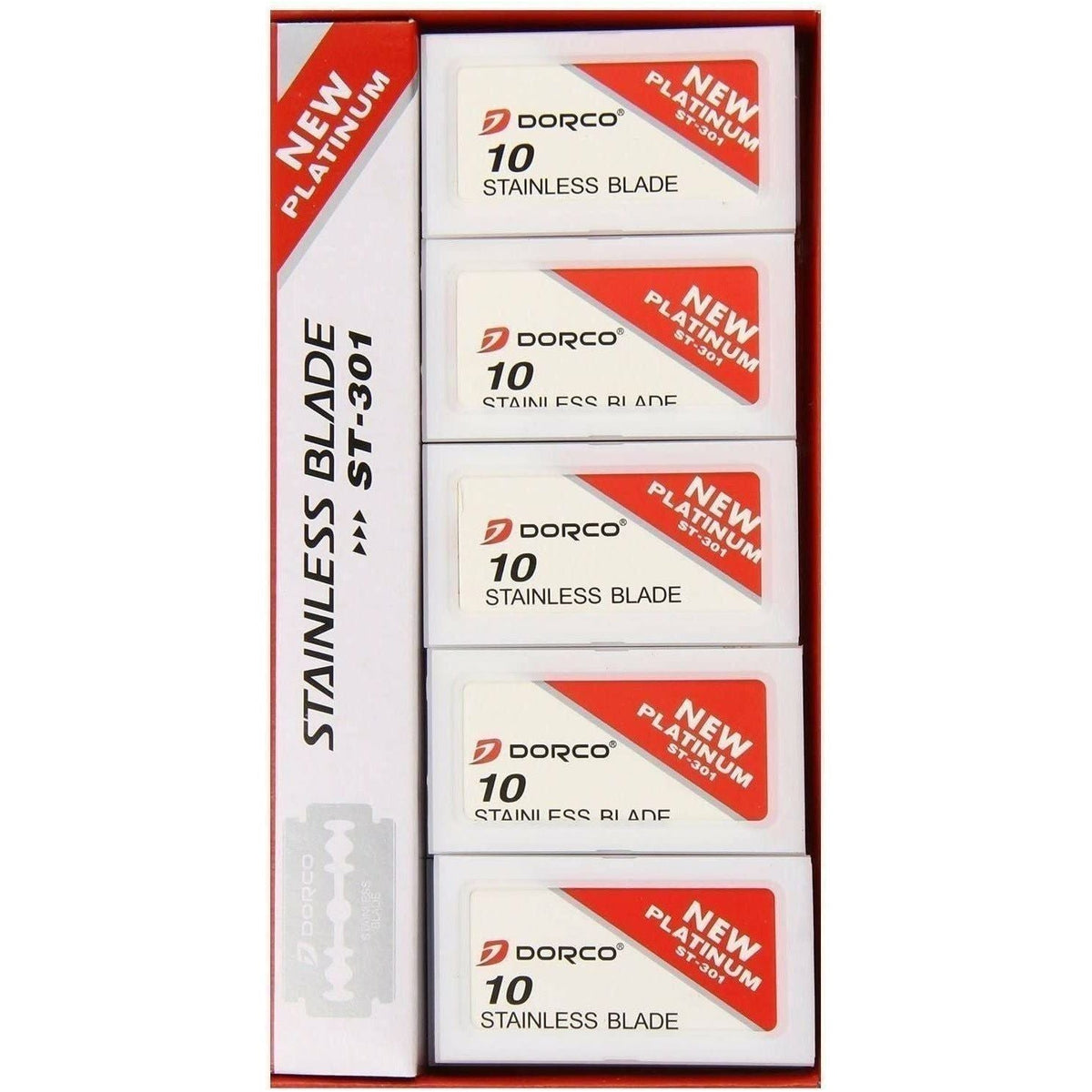 Dorco St-301 Double Edge Razor Blades - 10x10 Pack Pasteur Pharmacy